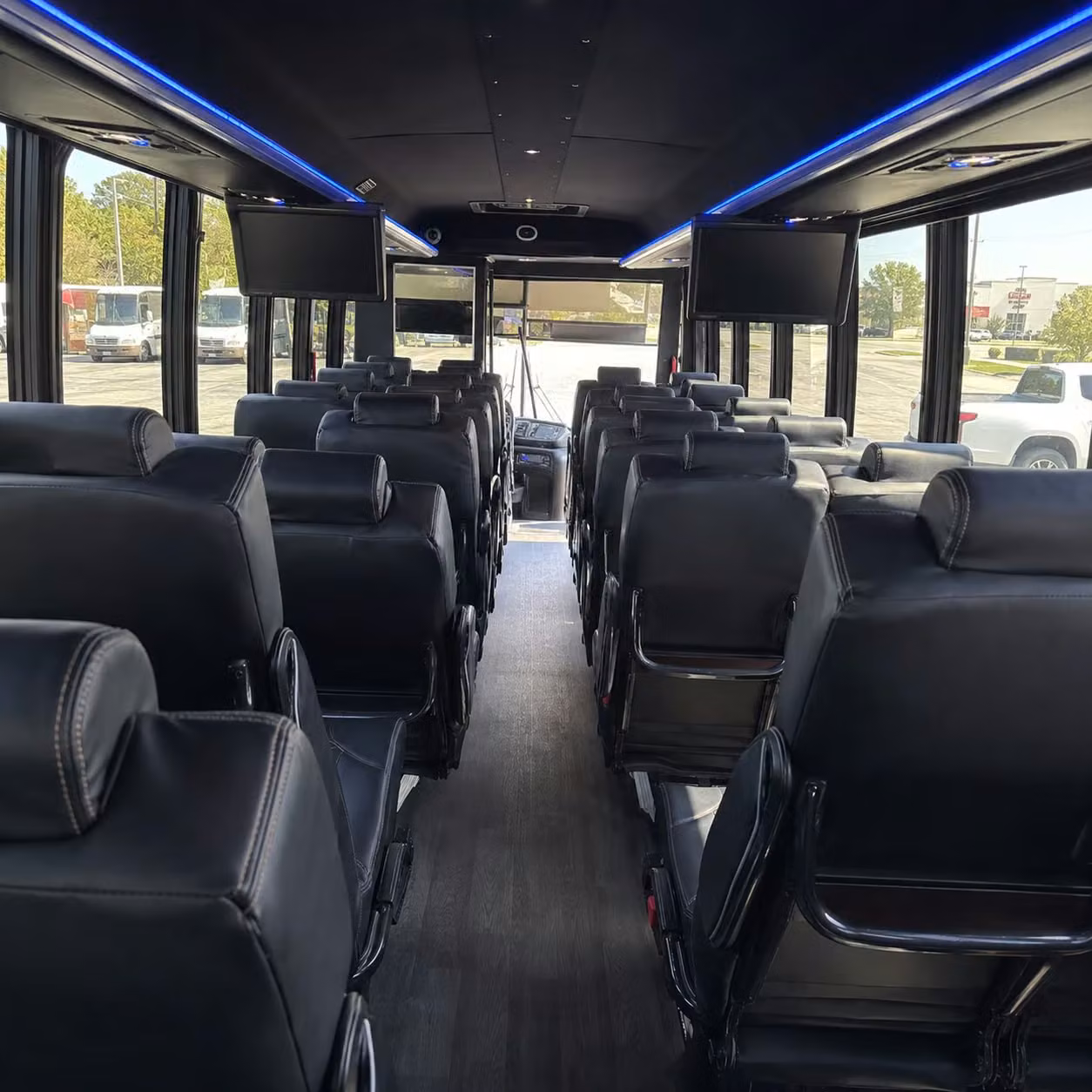 28 passenger minibus interior