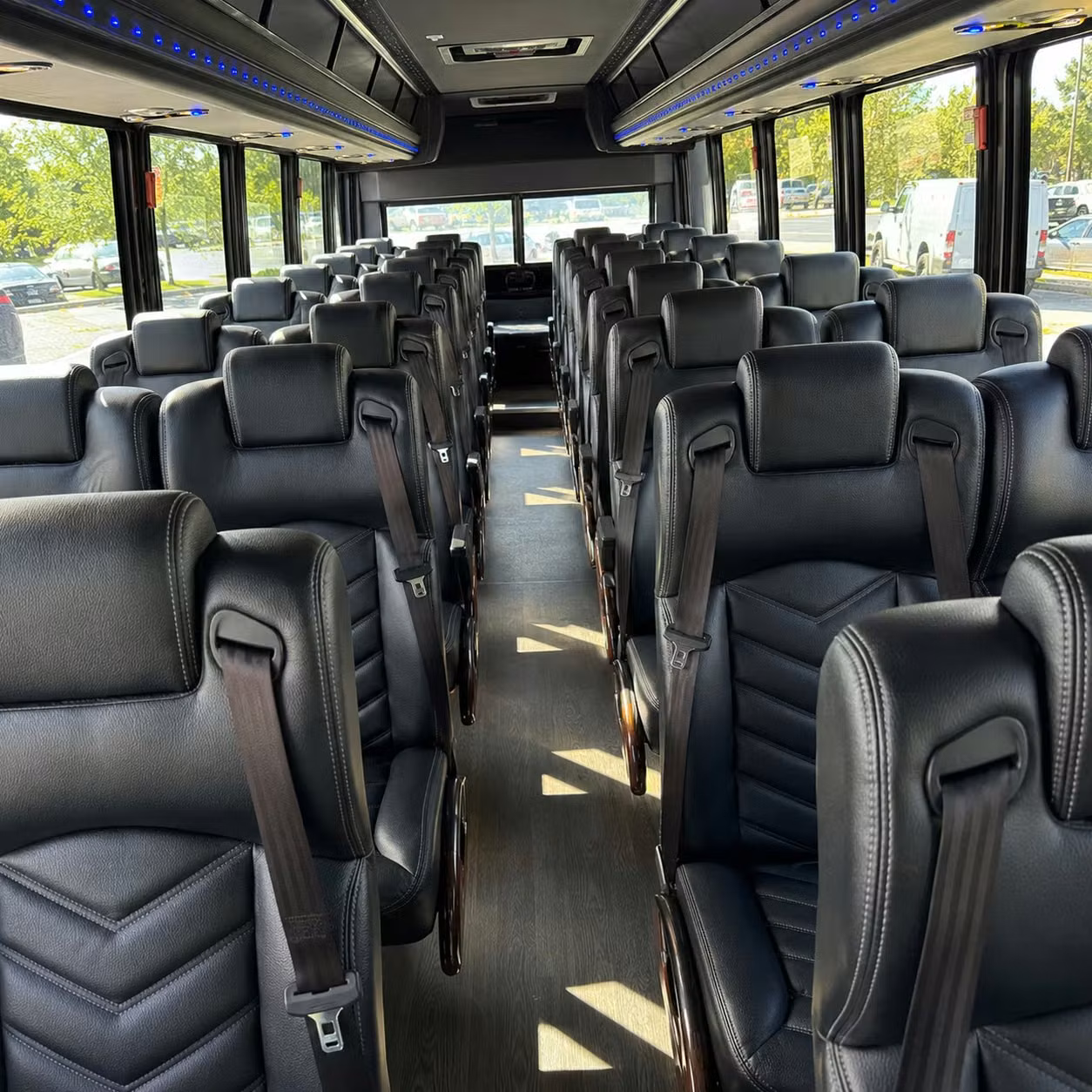 30 passenger minibus inside