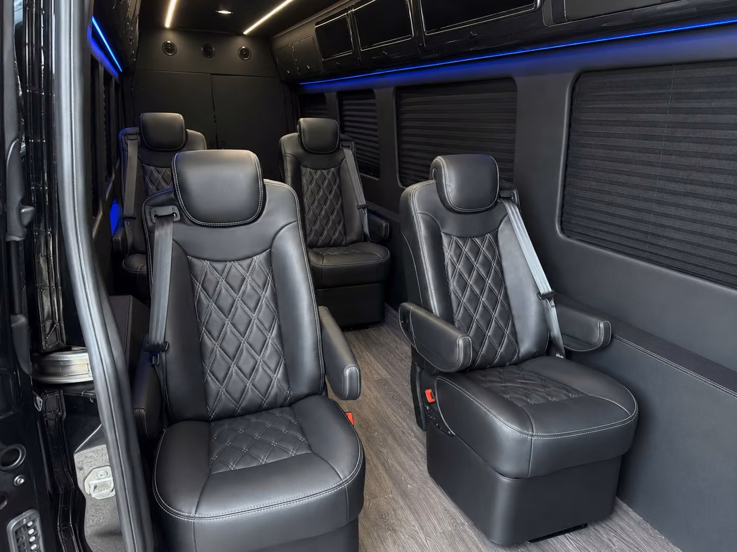garland sprinter van rental with driver