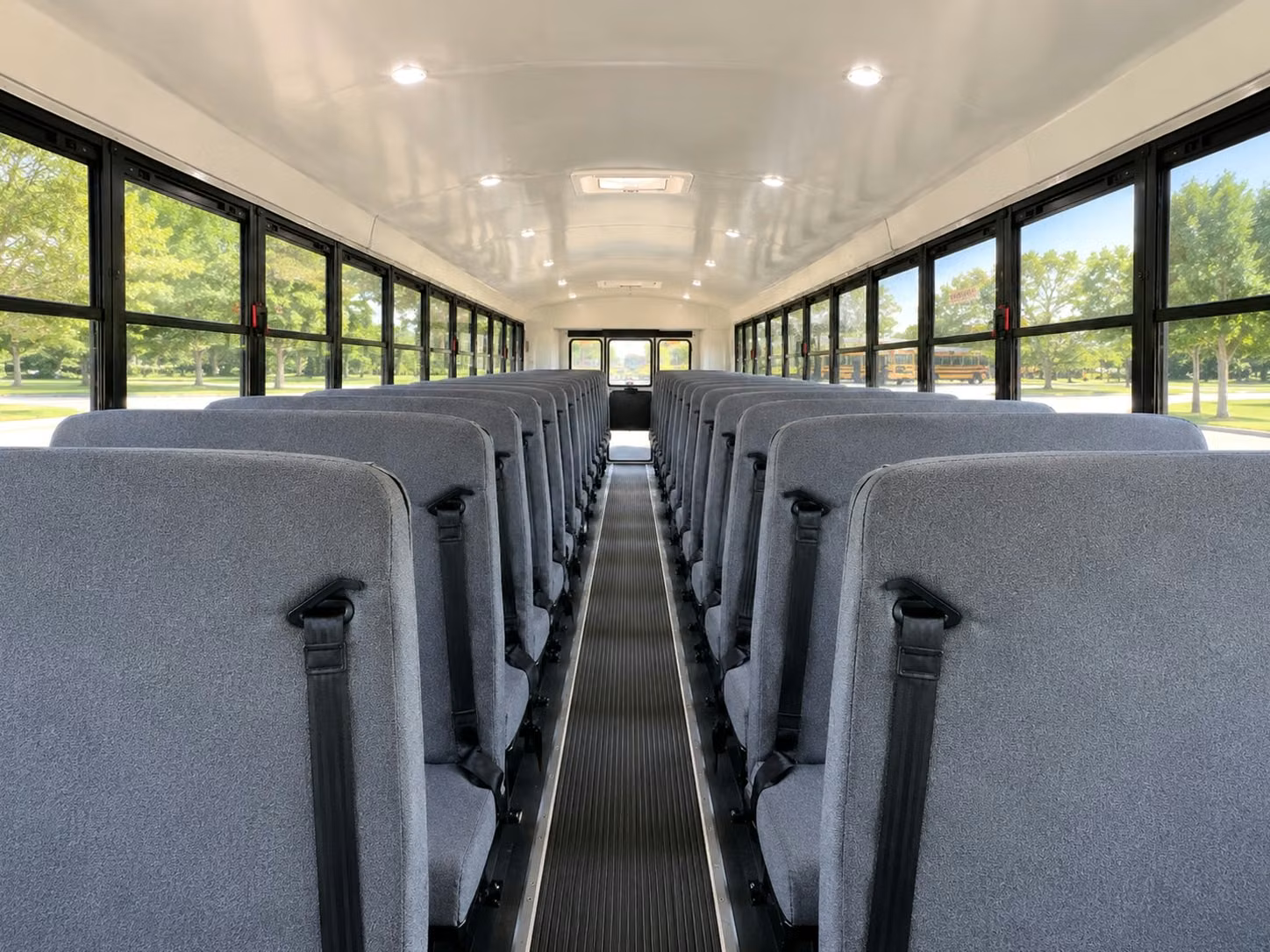 school bus inside